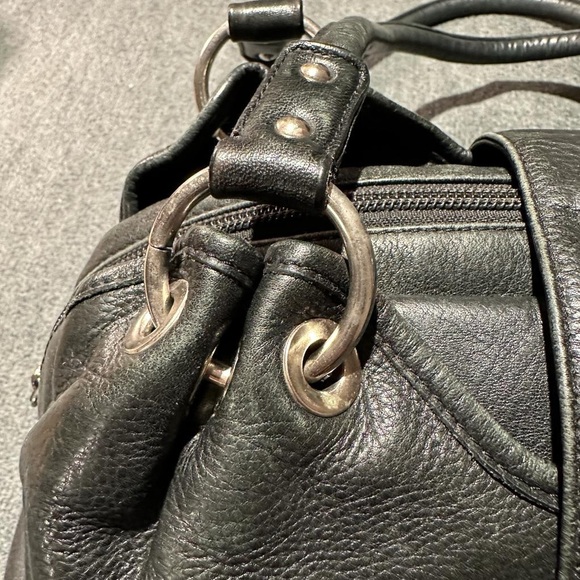 Derek Alexander - Black Leather Handbag - Picture 4 of 7